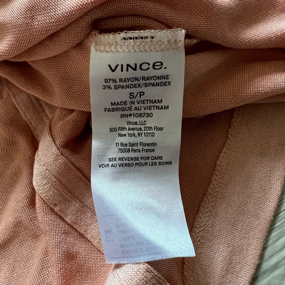 Vince Elegant Peach Midi Dress S - Picture 5 of 7